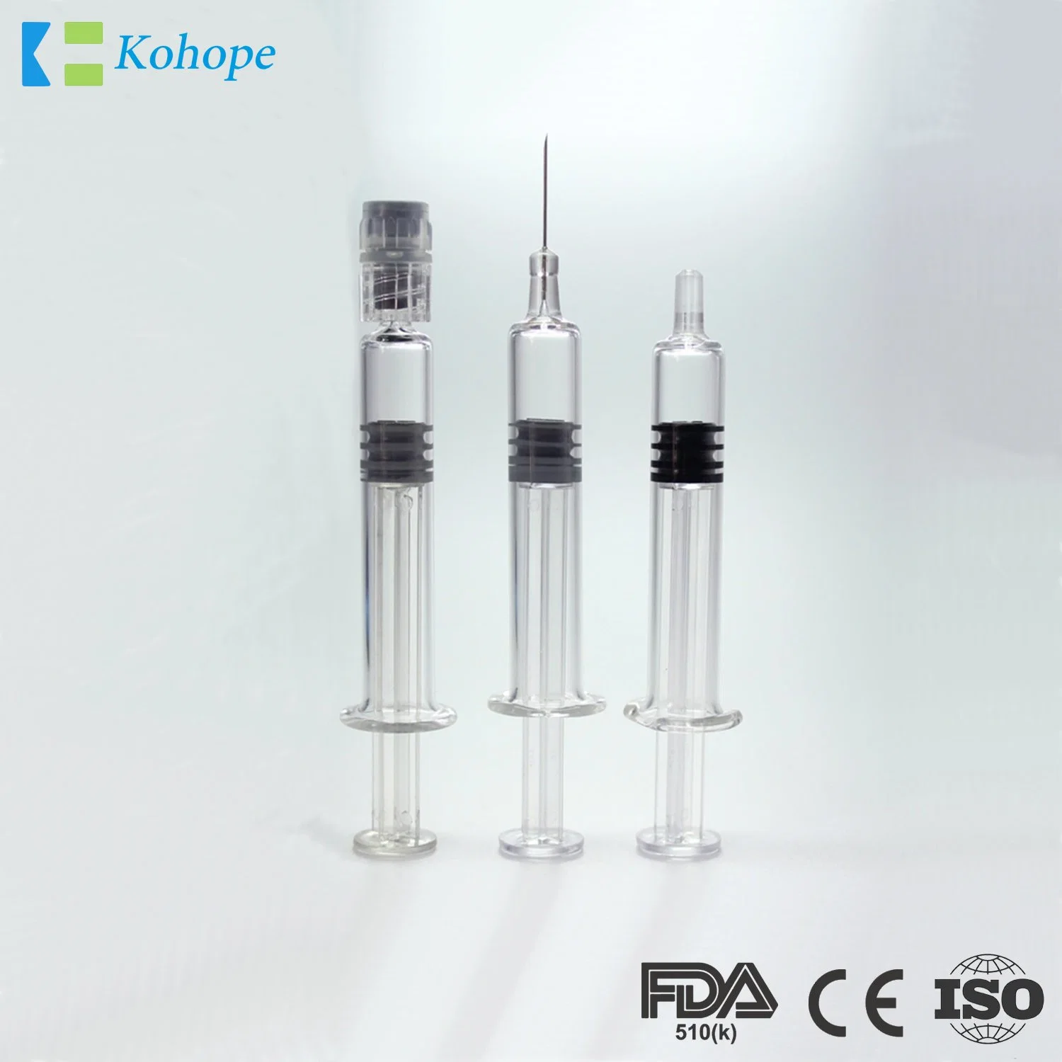 China Vidrio Plástico/OEM 1ml/3ML/5ml/10ml/20ml de aguja hipodérmica desechable con bajo precio