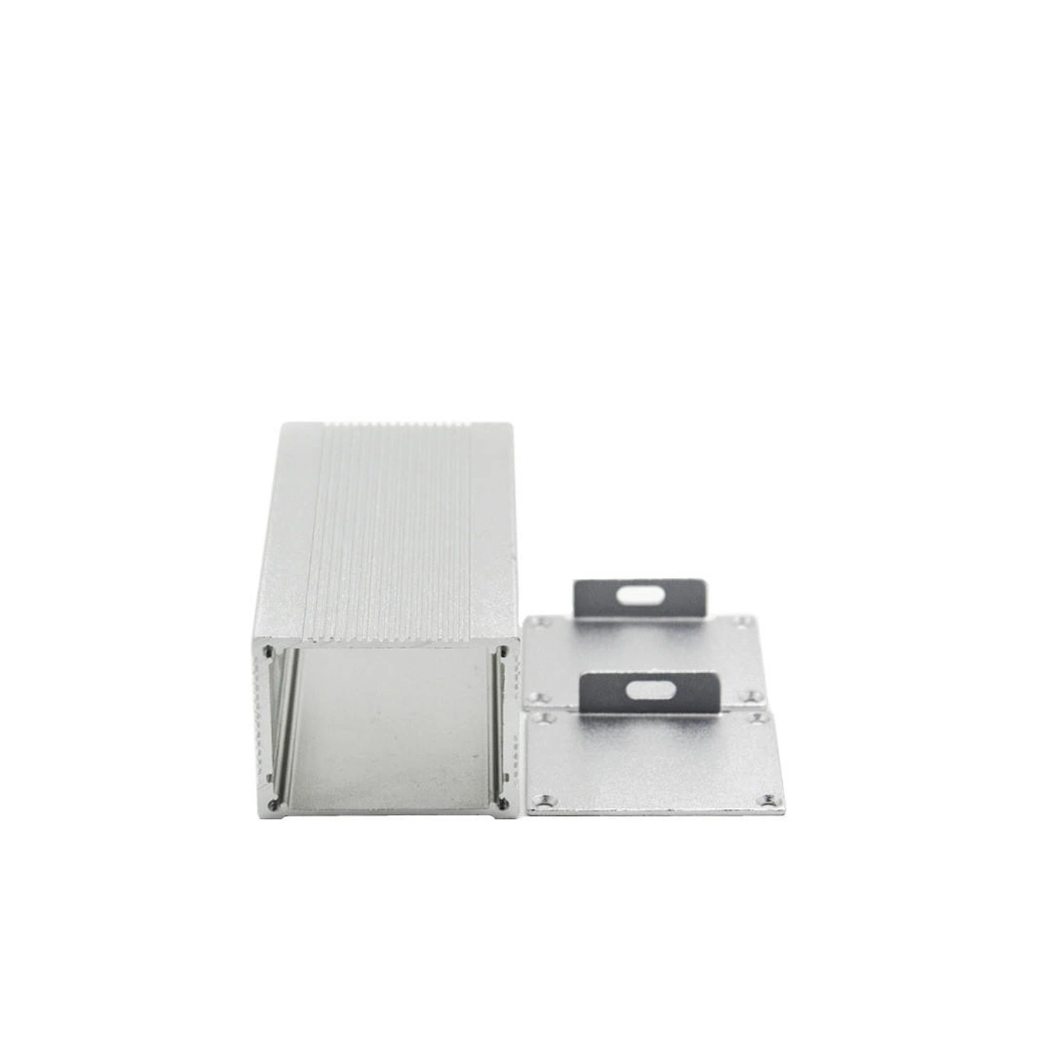 1455K1201b K Metal Enclosure, 1455 Series, Extruded with Metal End Panels, Small, Extruded Aluminium, 43 mm