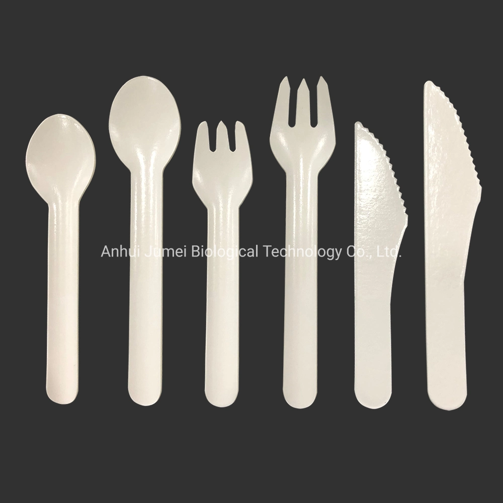 High Quality Eco-Friendly Biodegradable Kraft Paper Cutlery Disposable Tableware