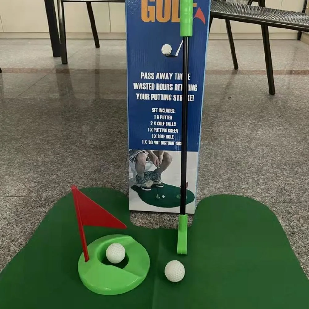 Toilet Golf Game Play Mini Golf in Any Restroom/Bathroom Great Toilet Time Funny White Elephant Joke Gift for Golfer Wyz18739