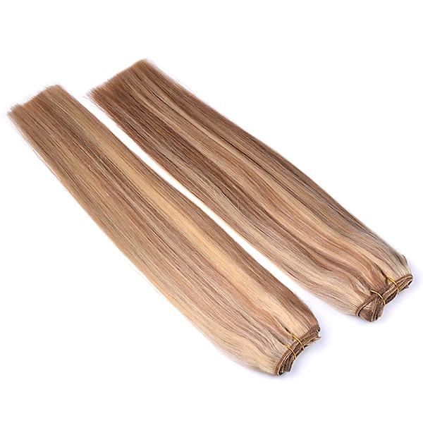 1PC Remy Hair Weaves Straight 100grams Indian Human Hair Weaving Double Wefted Black Brown Blonde Weft Hair 18" 20" 22" 24"