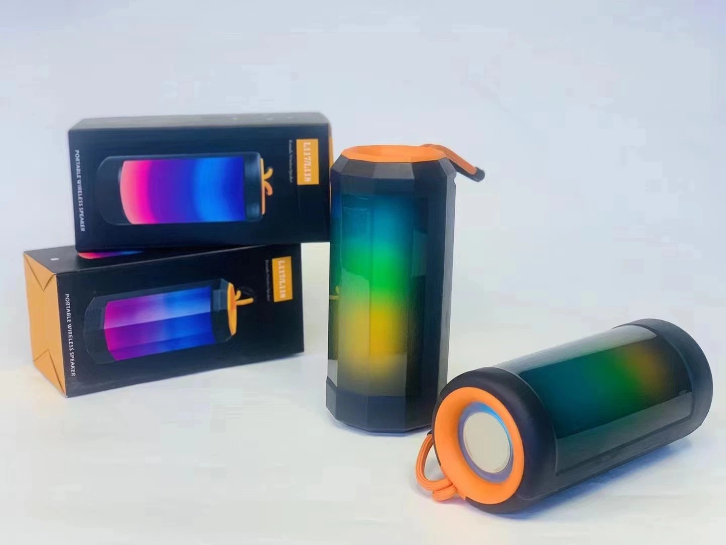 2022 Stylish Colorful Lighting Party Atmosphere Light Car Wireless Bluetooth Speaker Portable