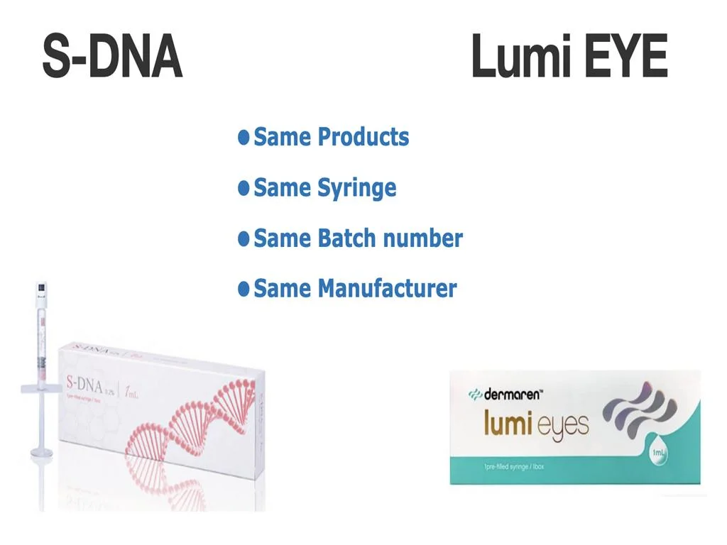 Korea S -DNA H-DNA Lumi Eye Pdrn PN Skin Booster Lachs Milt Hyaluronsäure stärkenden Füllstoff Regenerierende DNA Wiederherstellen Vitalität Anti Aging Collagen Prod