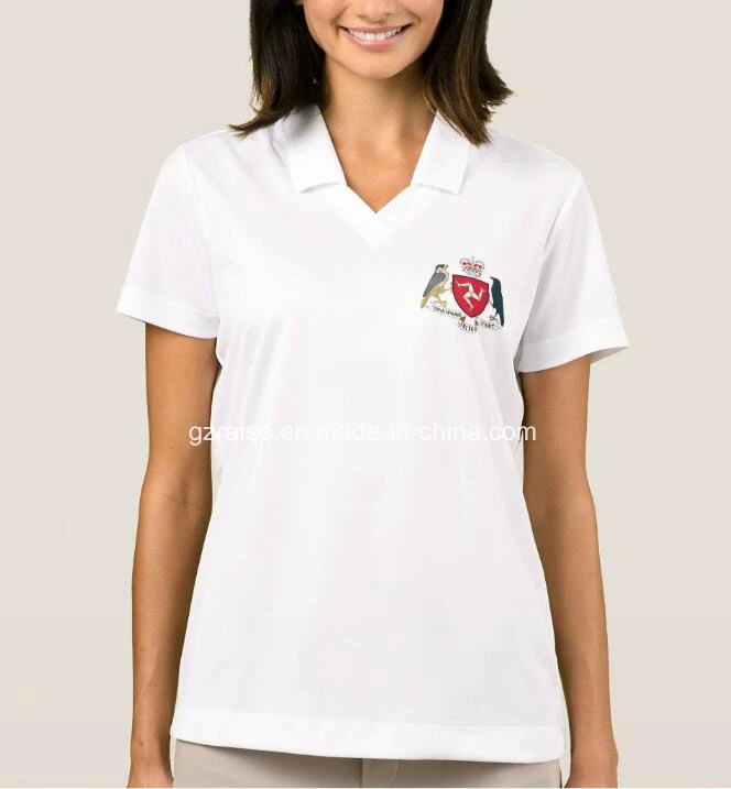 Custom Dry Fit Women's Golf Polo Shirt with Embroidery Logo