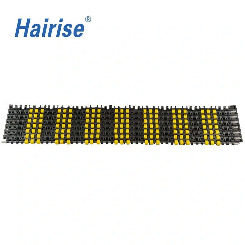 Hairise 1100 Roller Top cadena cinta transportadora modular para embalaje Máquina