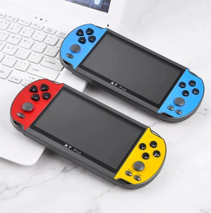 5.1 Inch X7 Plus Handheld Game Console Portable Retro Video Game Console 15000 Models Multifunctional for Children Gifts