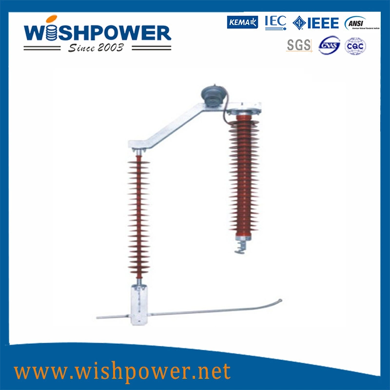 L'oxyde de métal polymère haute tension Parafoudre avec support parafoudre contre les surtensions