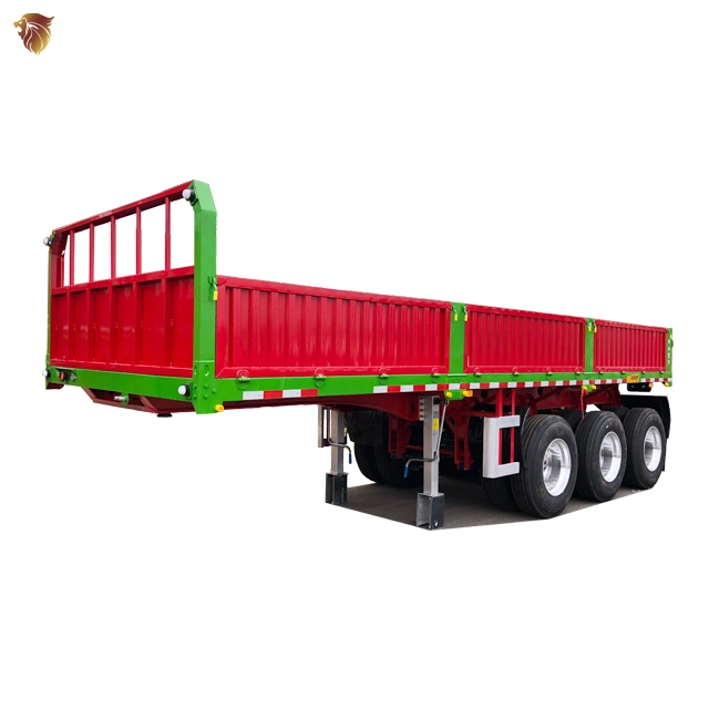 Good Condition 3 Axles 13m Cargo Transport Side Wall Semi Trailer