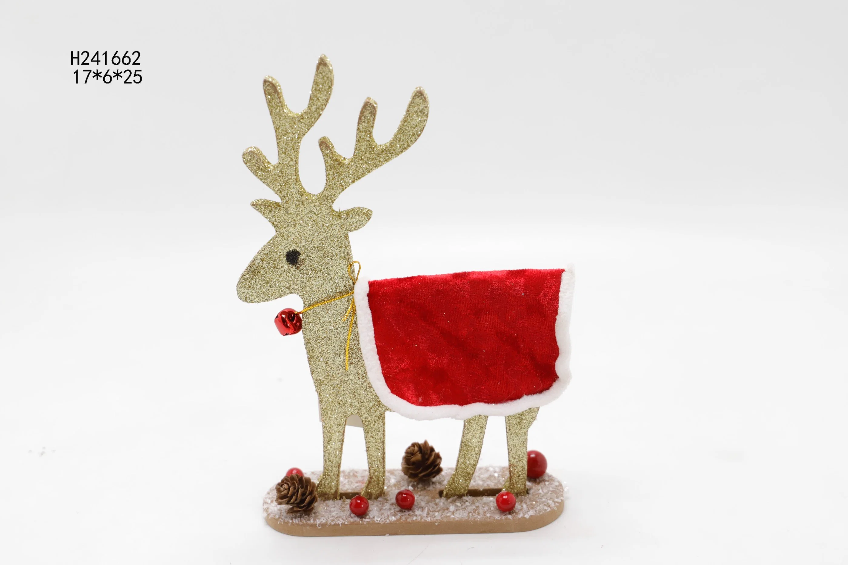 Christmas Deer Festival Wooden Decoration