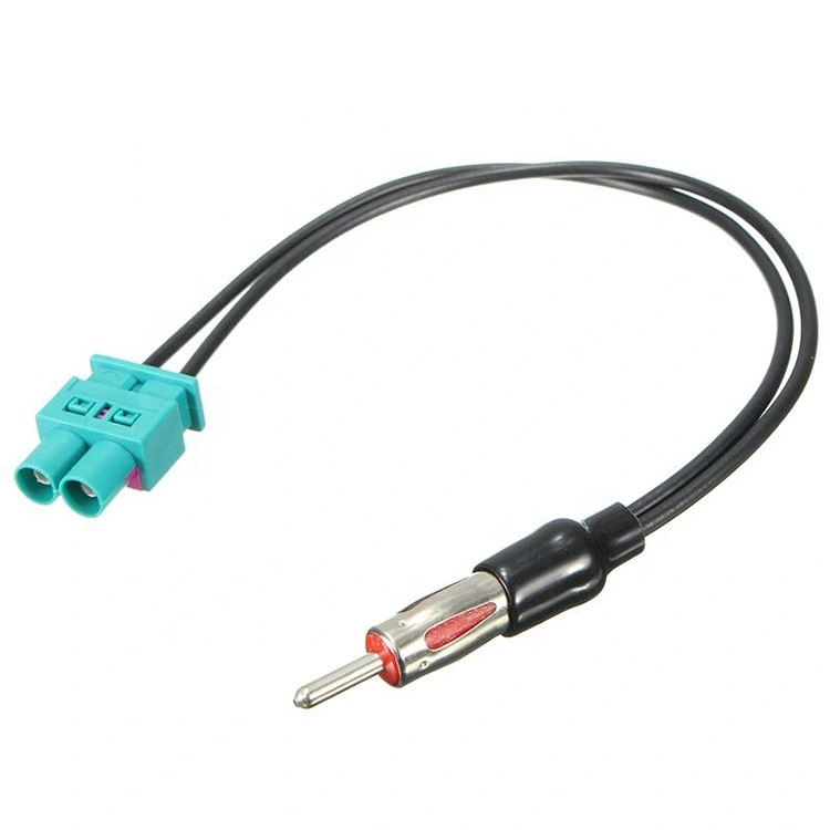 Cable adaptador de antena doble macho Fakra a DIN Radio para coche Cable aéreo tipo Moto-Rola DIN