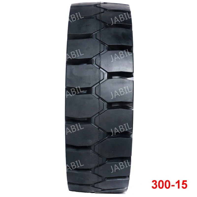 Hot Selling Rubber Solid Tires in China 300-15 Tubeless Tires for Forklifts