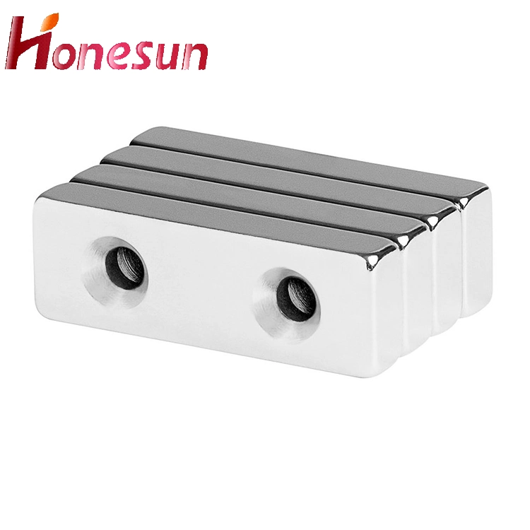 Customized Neodymium Magnet Sintered Countersunk Hole Magnet NdFeB