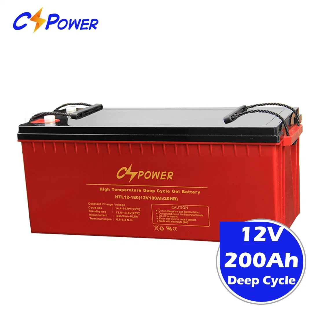 Cspower Long-Life-20years 12V-200ah-VRLA-Rechargeable-Deep-Cycle-Gel Storage Battery/Solar-Battery/UPS-Battery/Inverter-Storage-Battery/Acid-Battery/Csf