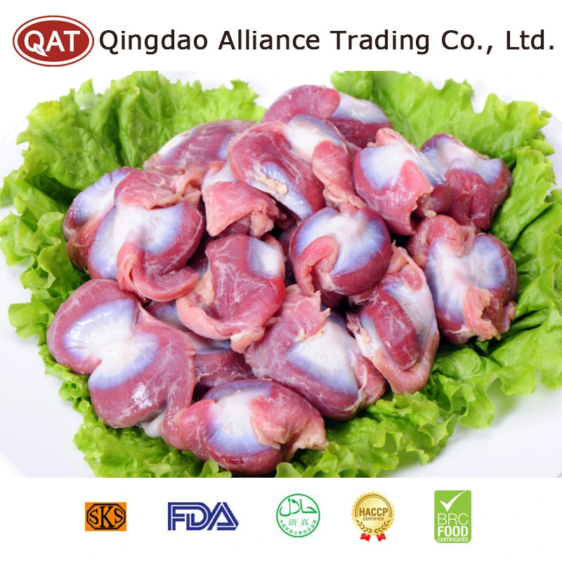 Congelado Halal Molleja de pollo de granja avícola Halal para exportar