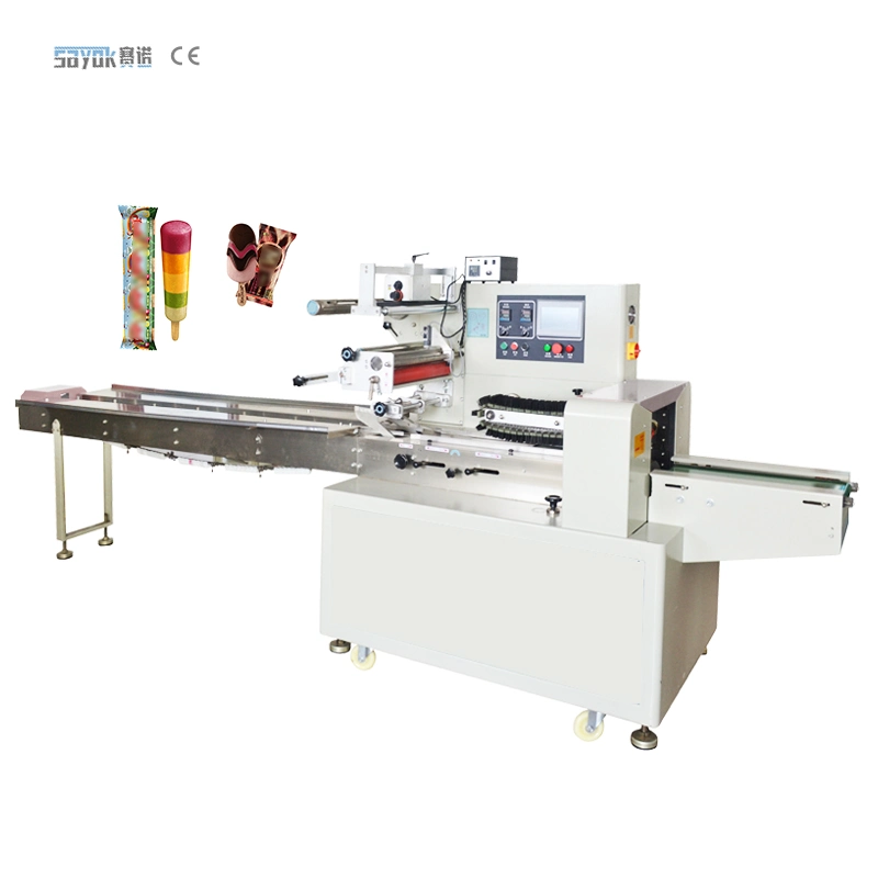 Kissen-Verpackungsmaschineautomatische Fluss Eis Bar Verpackung Maschine Eis Lolly Stick