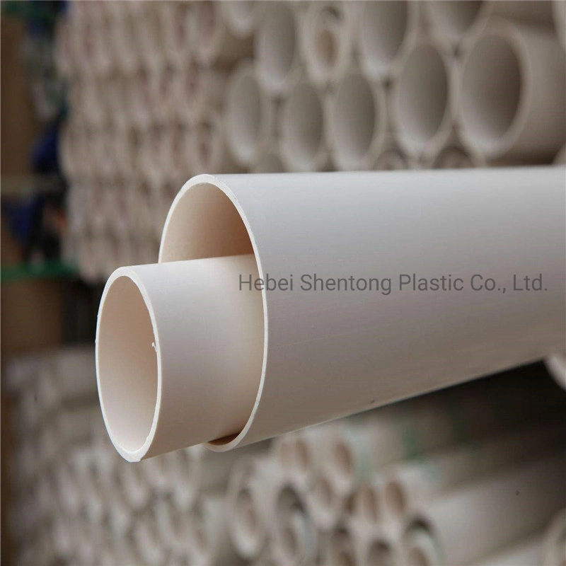 UPVC PVC Pipe 50mm 250mm 1200mm Pipe ISO Certificated for Water Supply PVC Drainage Pipe