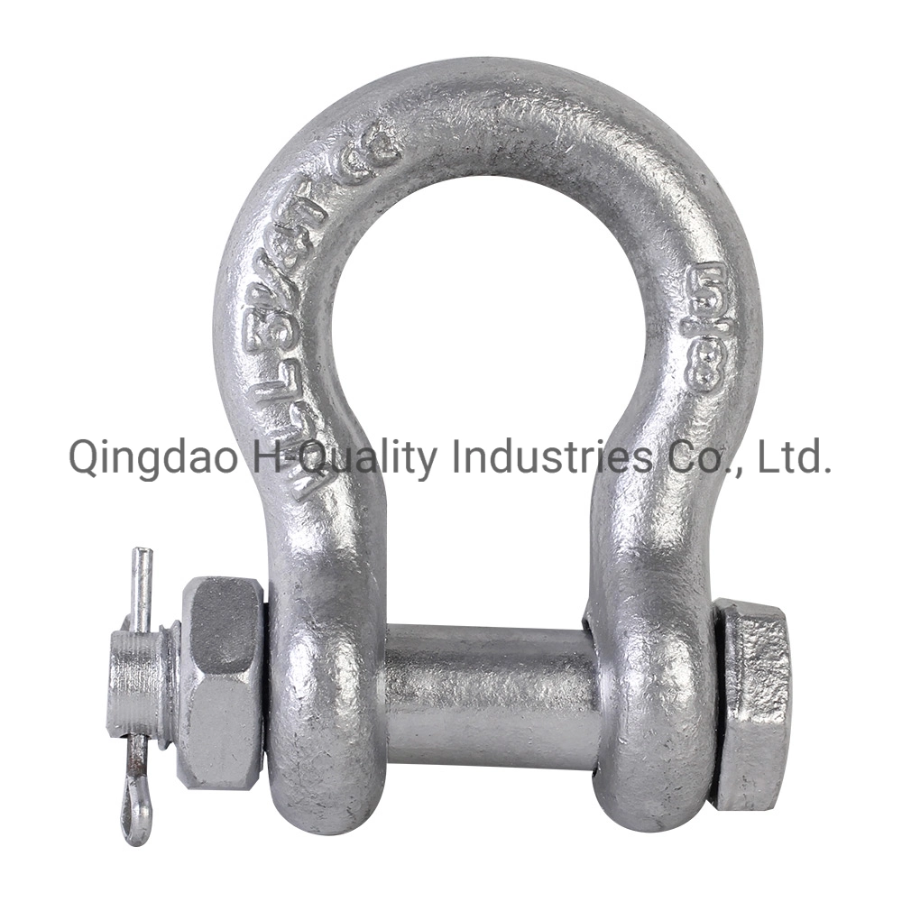 U. S. Type Drop Forged Bolt Type Safety Anchor Shackle