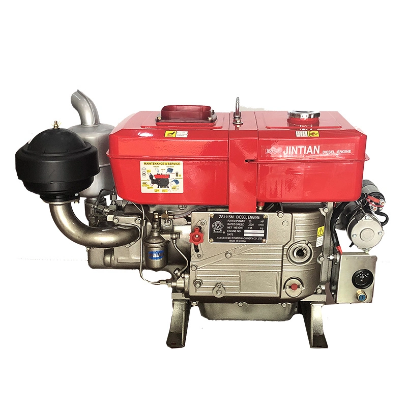 Um cilindro de 2200 rpm, motor diesel de 20 HP para tractores pequenos