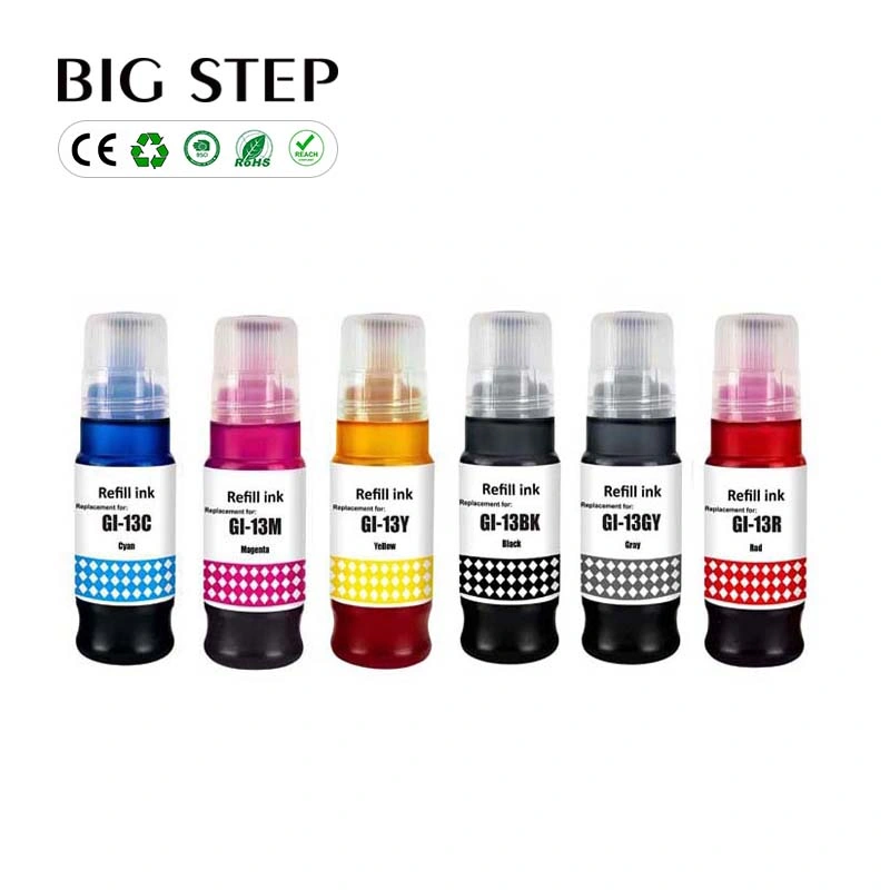 Premium Compatible Ink Gi13 Gi 13 Gi-13 Bulk Water Based Bottle Refill Ink for Canon Pixma G510 G610 Printer