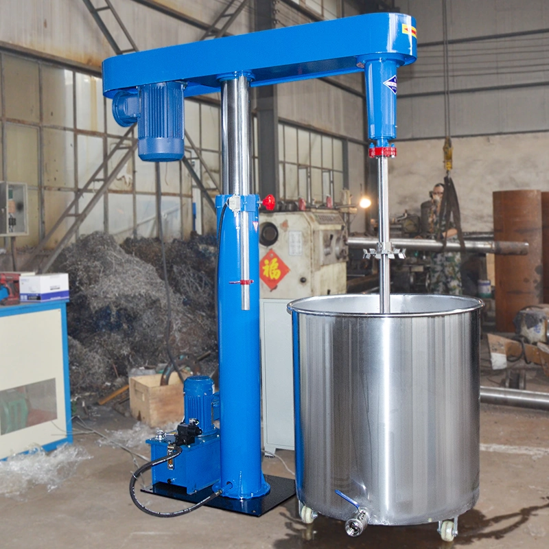 Variable High Speed Vacuum Disperser Hydraulic Lifting 200-300L Solvent Based Paint Dispersion Mixing Mixer Machine Price