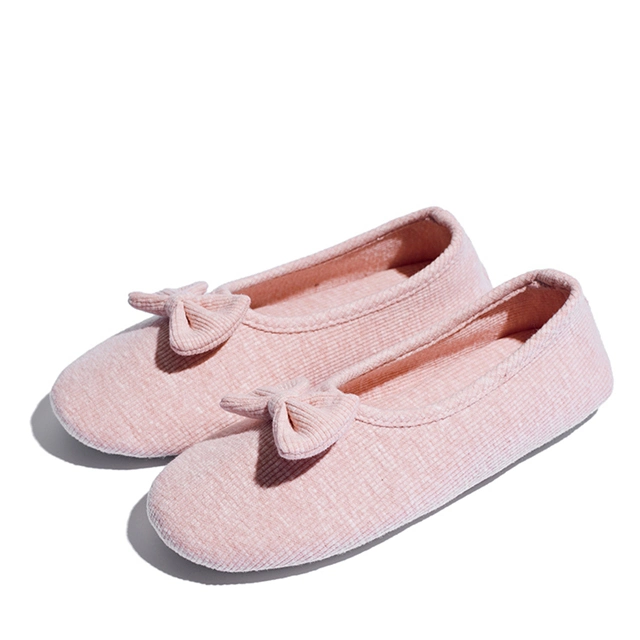 Fashion Pink Flat Shoes Women TPR Sole Slip on Ladies Flats Moccasin