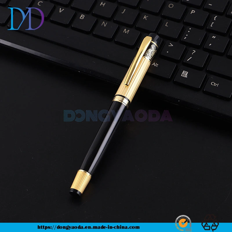 Black Gel Pen Business Gift Metal Signature Pen Custom