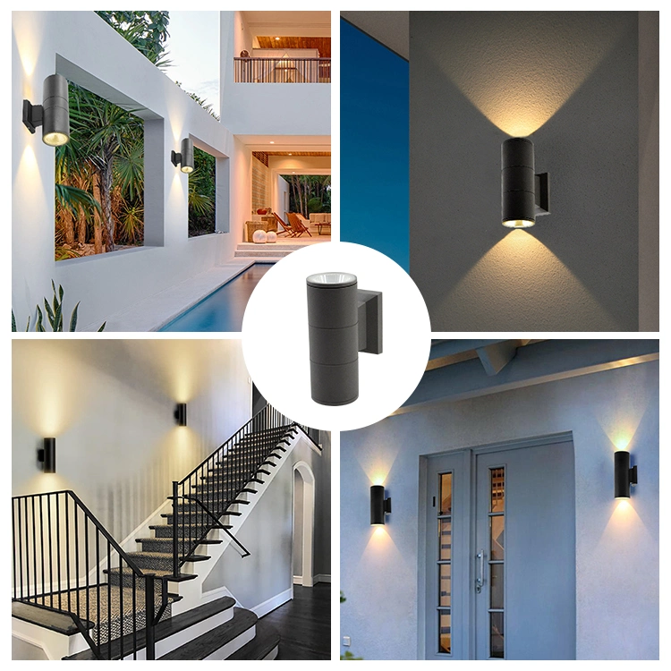 Modern Nordic Courtyard Home up and Down Lamp LED Bracket Spotlight out Door Wall LED Light Deco Wall Sconce Light Fixture