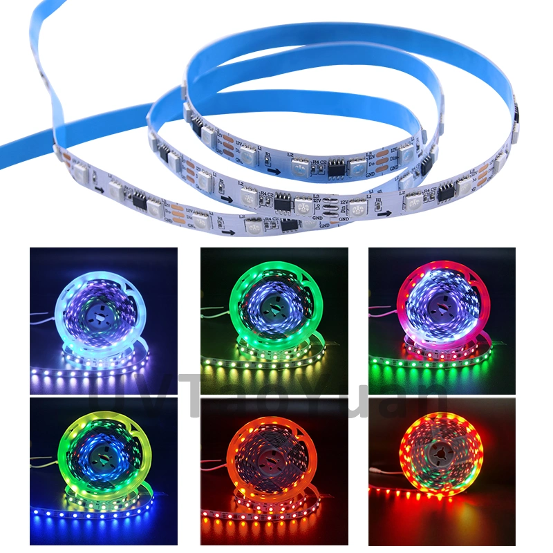 Multi-Color Optional LED Flexible Light Strip 60 LEDs 5/12/24VDC 10mm