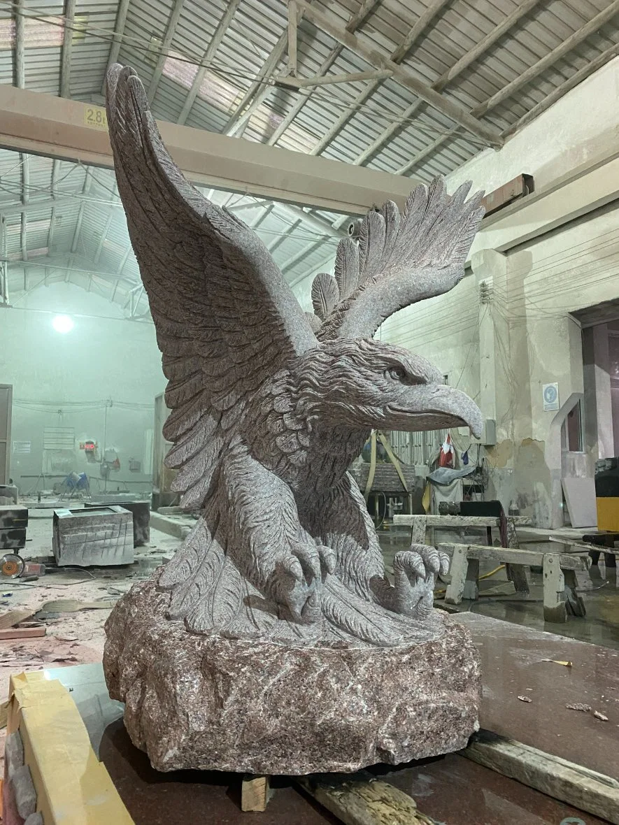 American Eagle Sculpture Granite Monuments Experienced Craftsmanship Carving