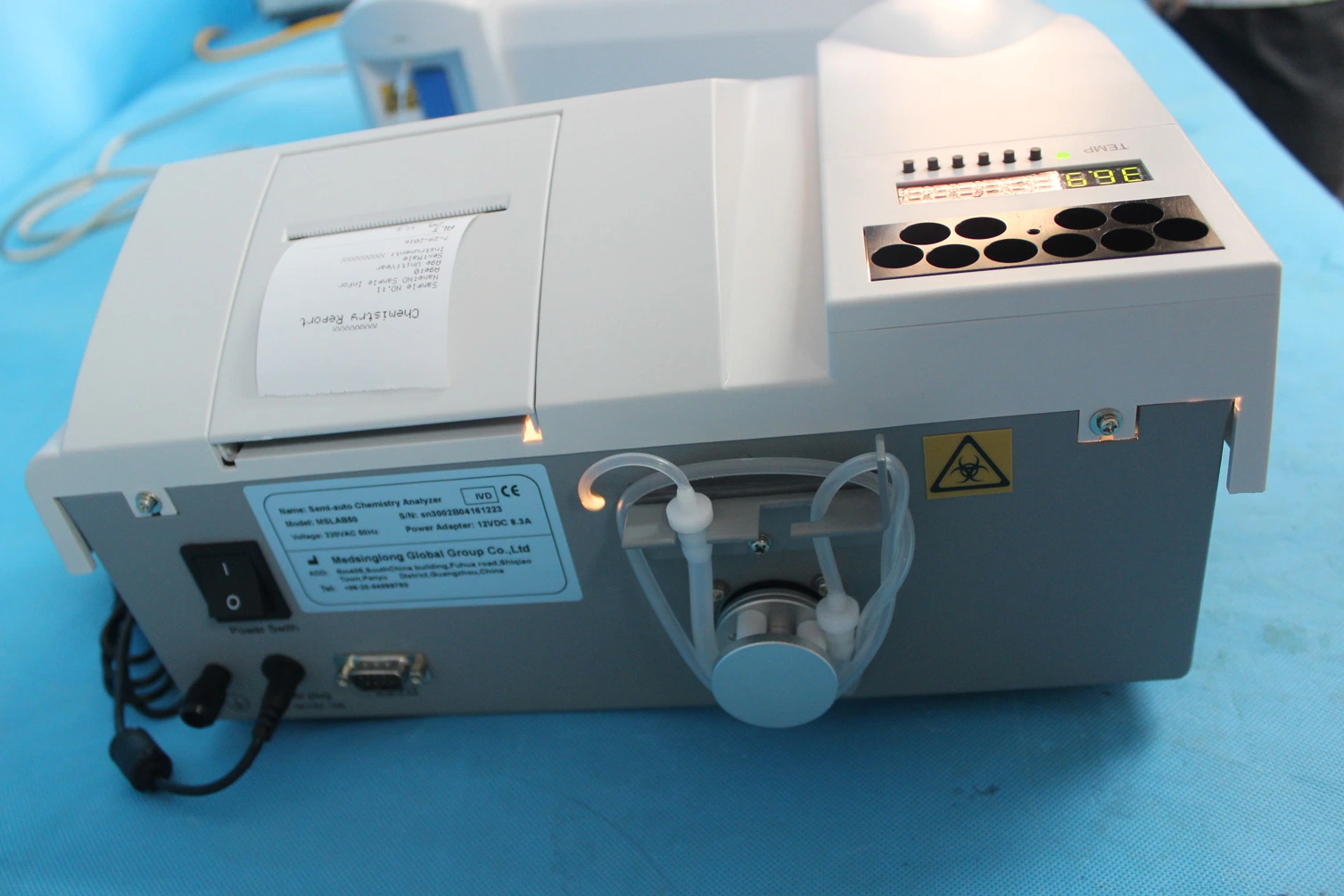 Clinical Medical Semi Auto Chemistry Analyzer Laboratory Instrument