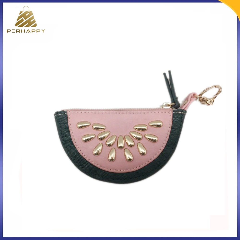 Moda creativa Mini bolso PU cuero Lady Purse moneda de concha Bolso