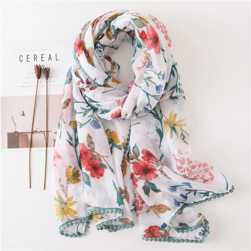 Wholesale/Supplier New Fashion Lady Spring Summer Brand Designer Soft Pink Bright Scarf