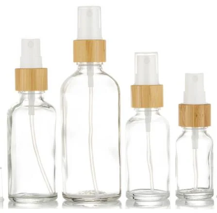 Skincare Essential Oil Bottles Roll on Perfume Bottles 10ml Roller Bottle with Bamboo Cap