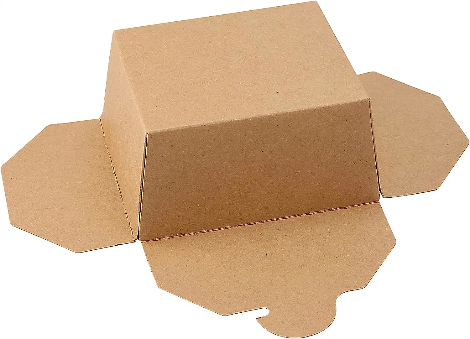 Disposable Kraft Paper Food Container Takeout Box Microwavable