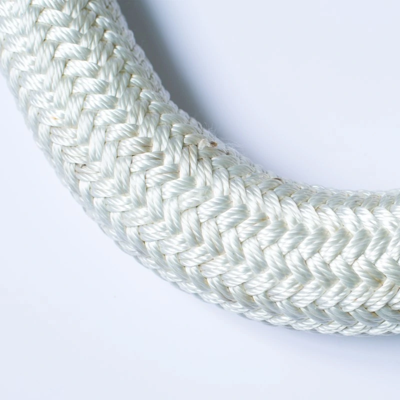 12 mm de la corde en plastique polypropylène tressé double ligne quai ligne de montage