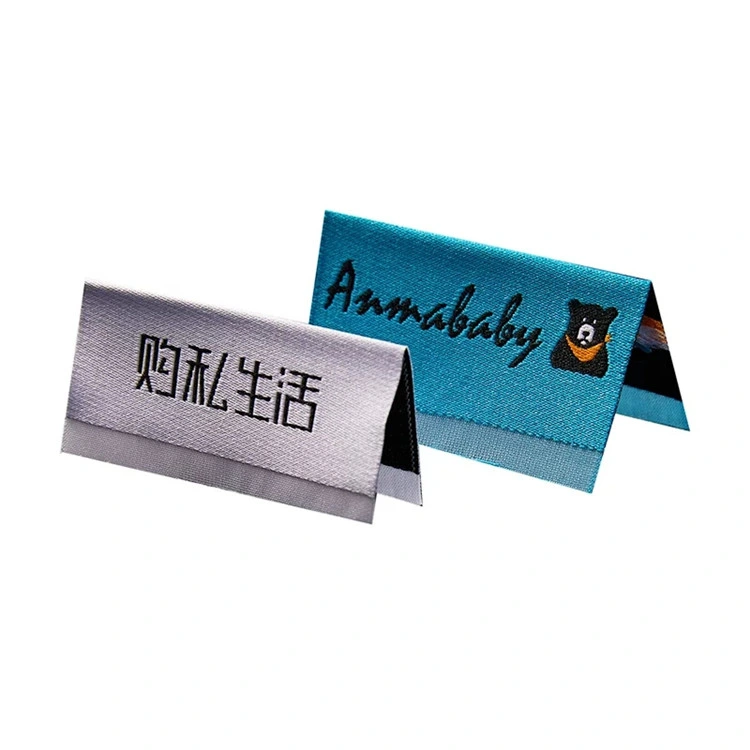 Wholesale/Supplier Custom Garments Polyester Satin Woven Label with Logo