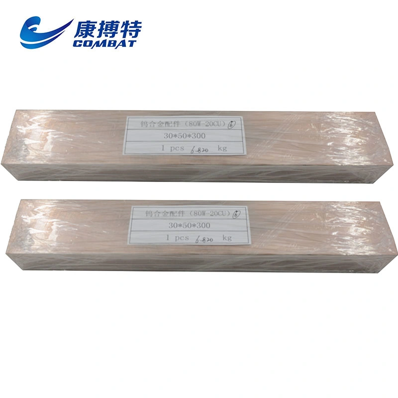 W90cu10 Tungsten Copper Alloy Square Bar Sheet on Sale