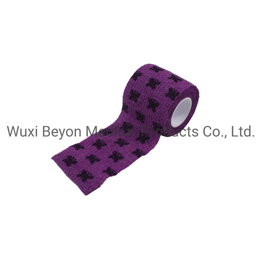 Cohesive Wrap Equine Pet Flexible Printed Self-Adhesive Tape