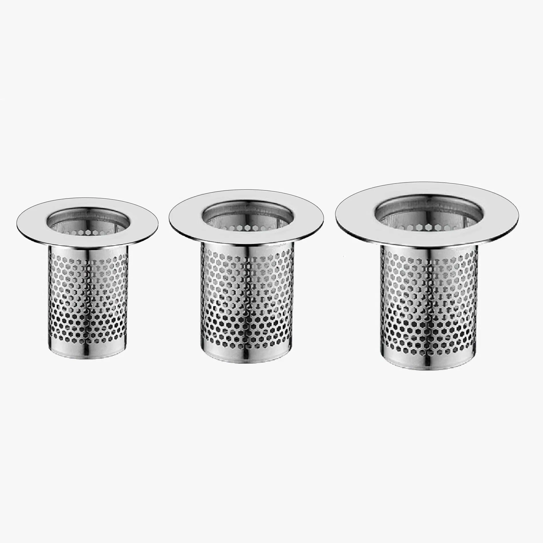 Hair Catcher Shower Strainer Floor Drain Stainless Steel Sink Strainer Bathtub Drainer