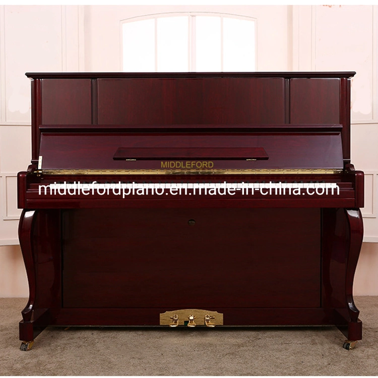 123cm Curving Legs Mahogany Acoustic Upright Piano