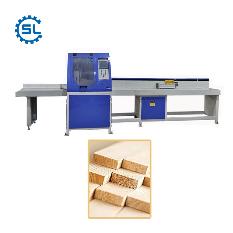 Woodworking CNC Automatic Cross Cutting Wood Blocks Lumber Saw Machine