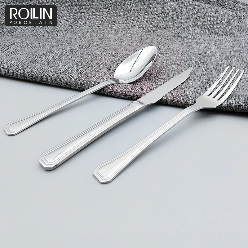 Customized Logo Mirror Polished Stainless Steel Flatware