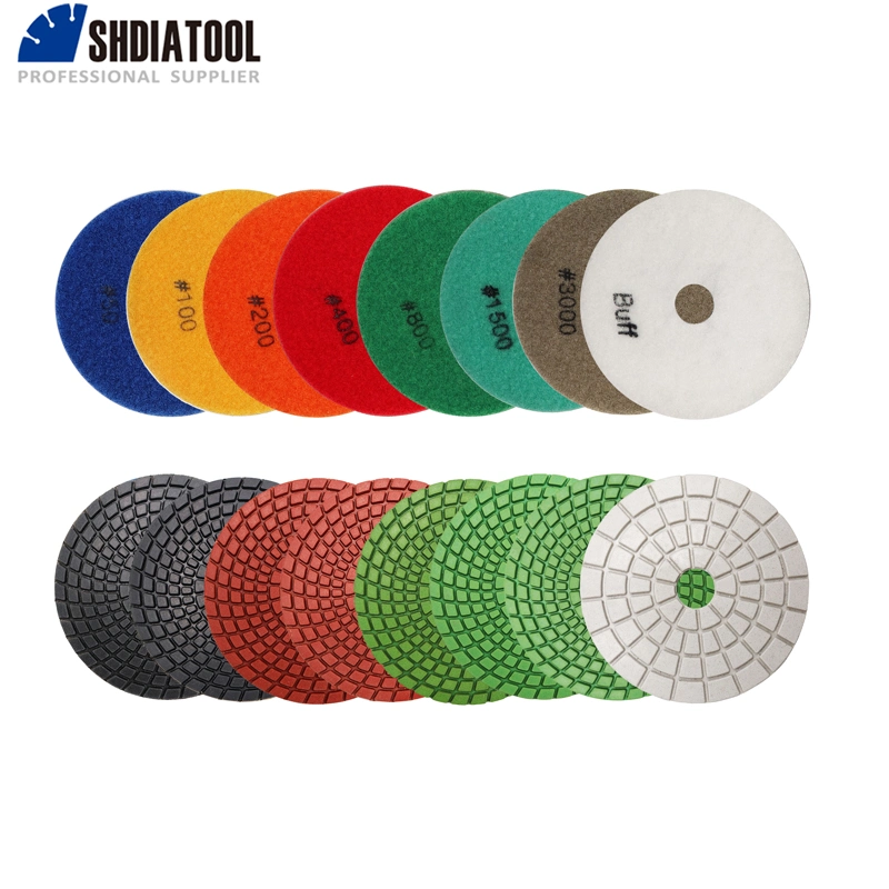 A Grade Wet Diamond Flexible Polishing Pads Sanding Disc for Granite Marble Ceramic