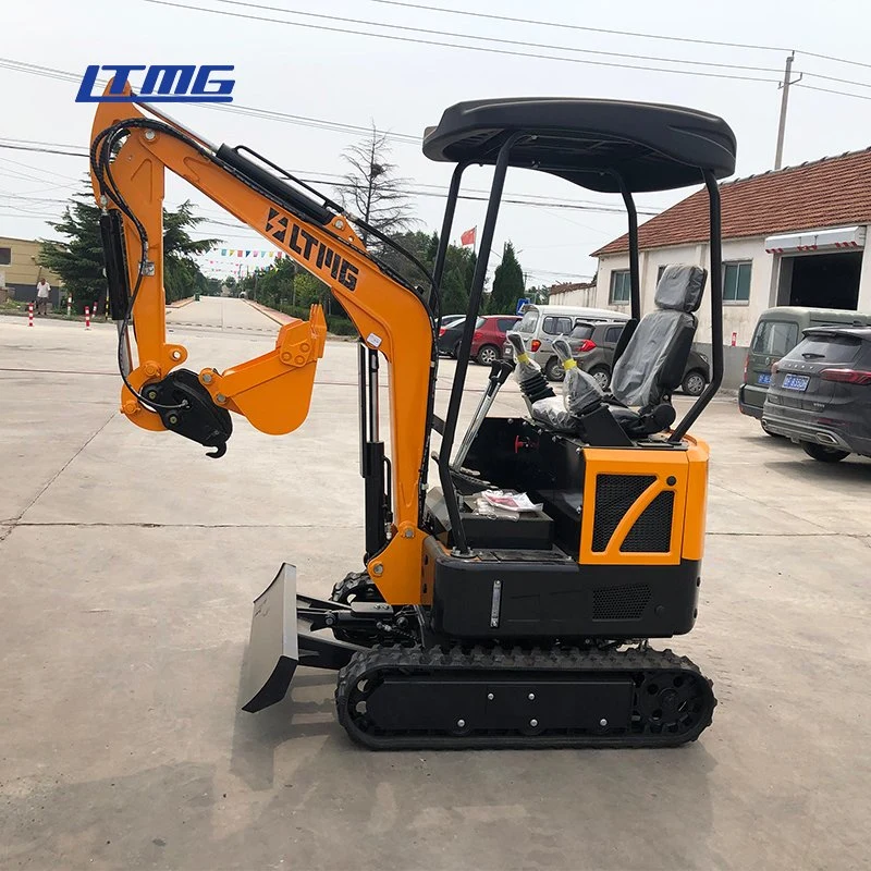 1.5T 1.7T Ltmg 1.8T 2t mini excavadora sobre orugas con pluma de giro y extensión de la vía