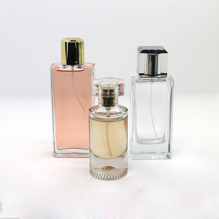 Wholesale Custom 30ml 50ml 100m Glass Perfume Bottles Aluminium Spray Black Empty Perfume Bottle Cosmetic Packaging
