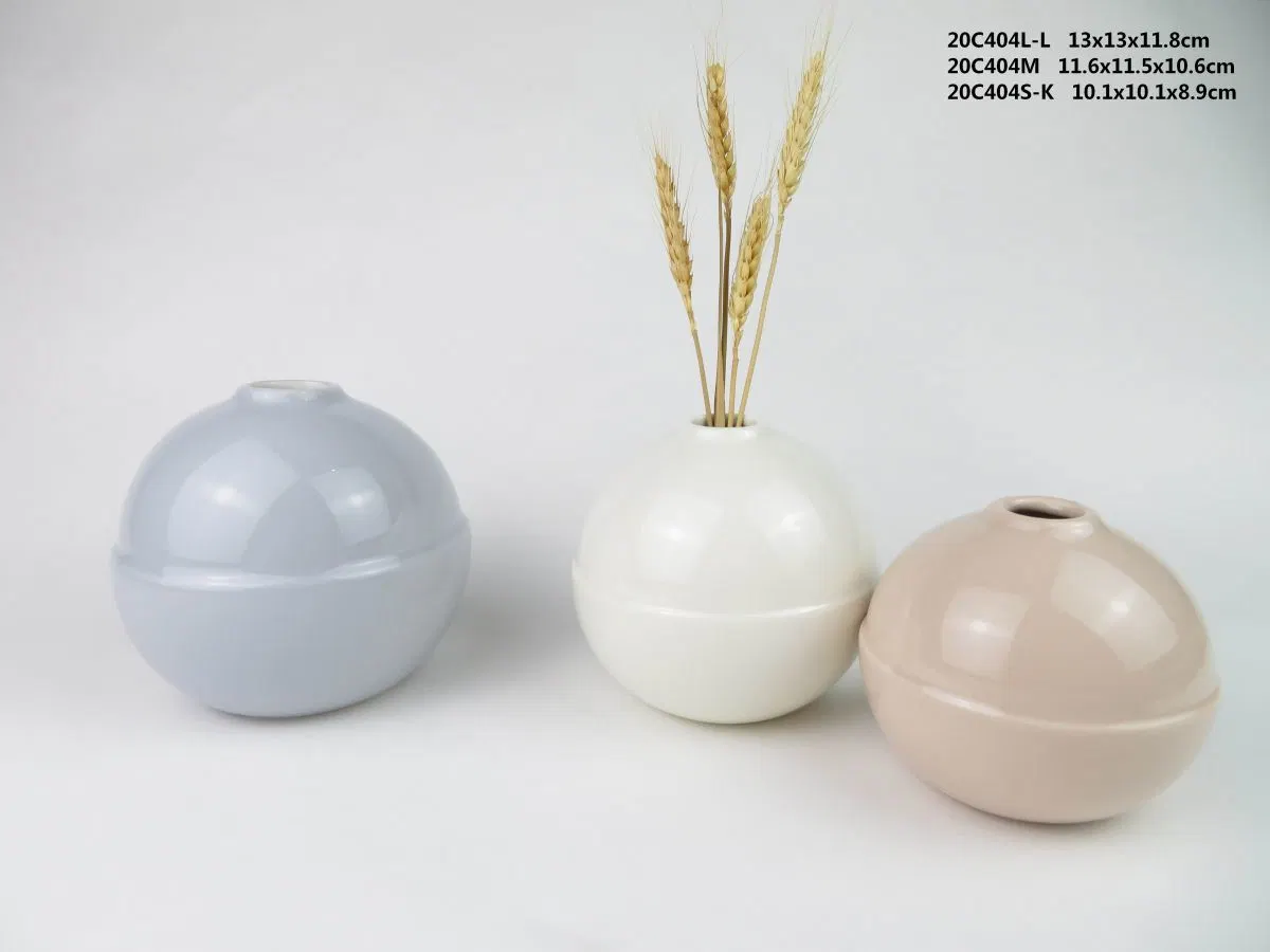 Keramik kleine Zwiebel Vase Set von 3 Tischvase Home Dekorationen Blumenvase Desktop-Center Vase Pieces Creative Home