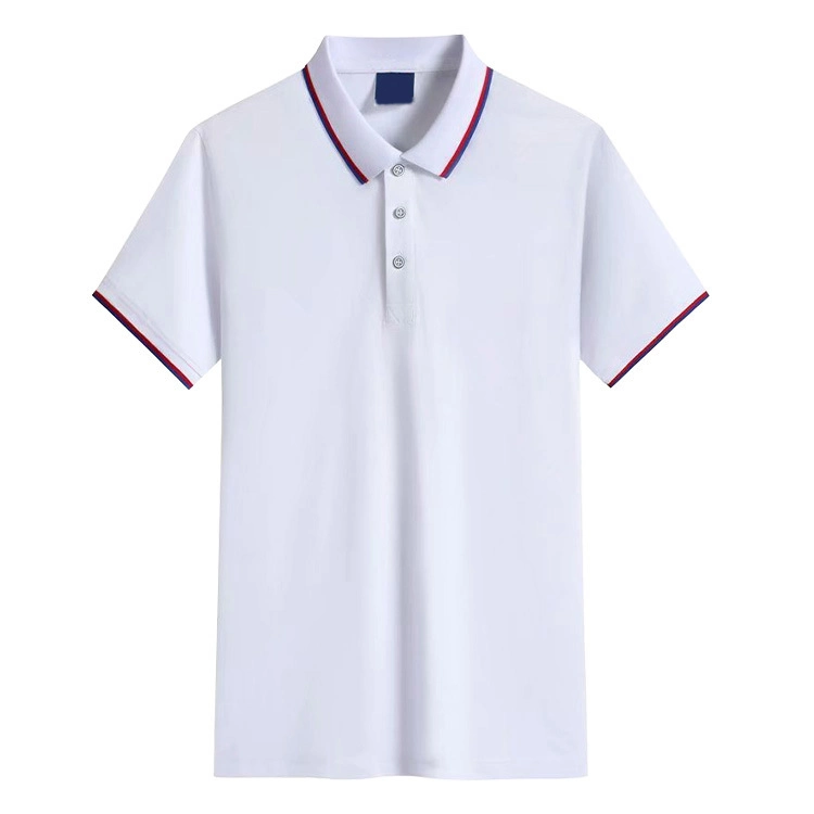 Custom Logo Men's Polo Shirt High Quality Solid Color Short Sleeve Golf Shirt Pique Shirt Custom Fabric