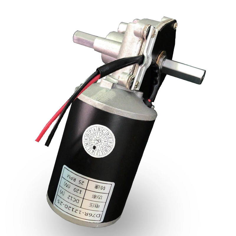 D76r/L Electric High Torque Low Speed Motors 12V 24V Brush Motor 100 Rpm for Car Parking Lifting