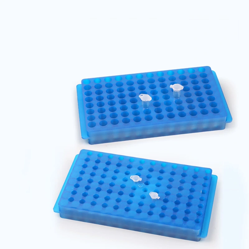 Lab Use 0.2ml 0.5ml 1.5ml 2ml Double Side Plastic PCR Centrifuge Test Tubes Rack Tube Holder Stand 60well