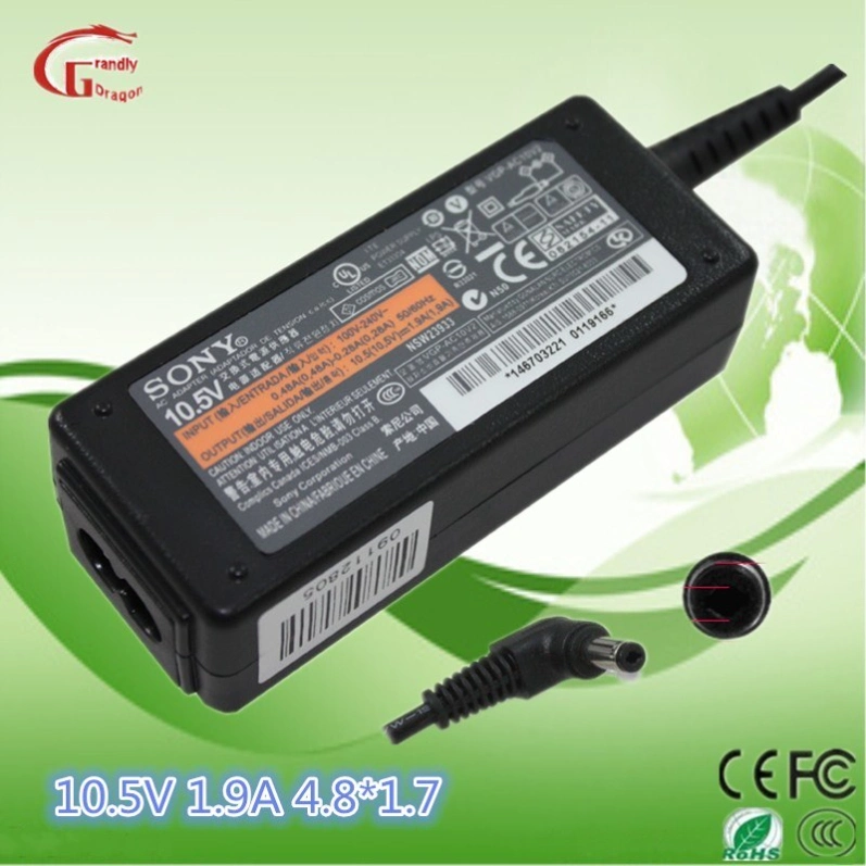 Original Mini PC Charger AC DC Adapter Sony 10.5V 1.9A